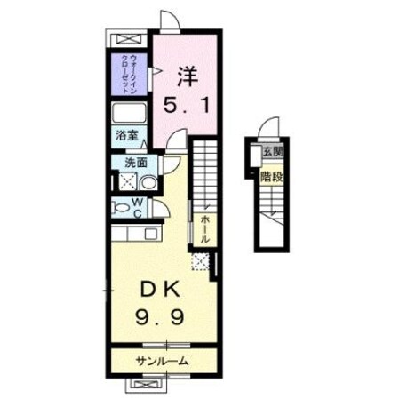 サンハウスの物件間取画像